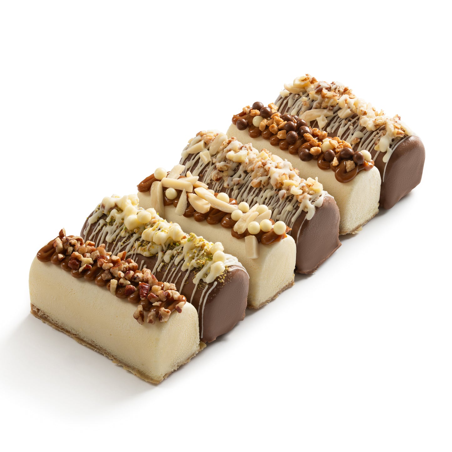 Mini Dairy Cheesecake Logs with Rich Chocolate - 6 Logs