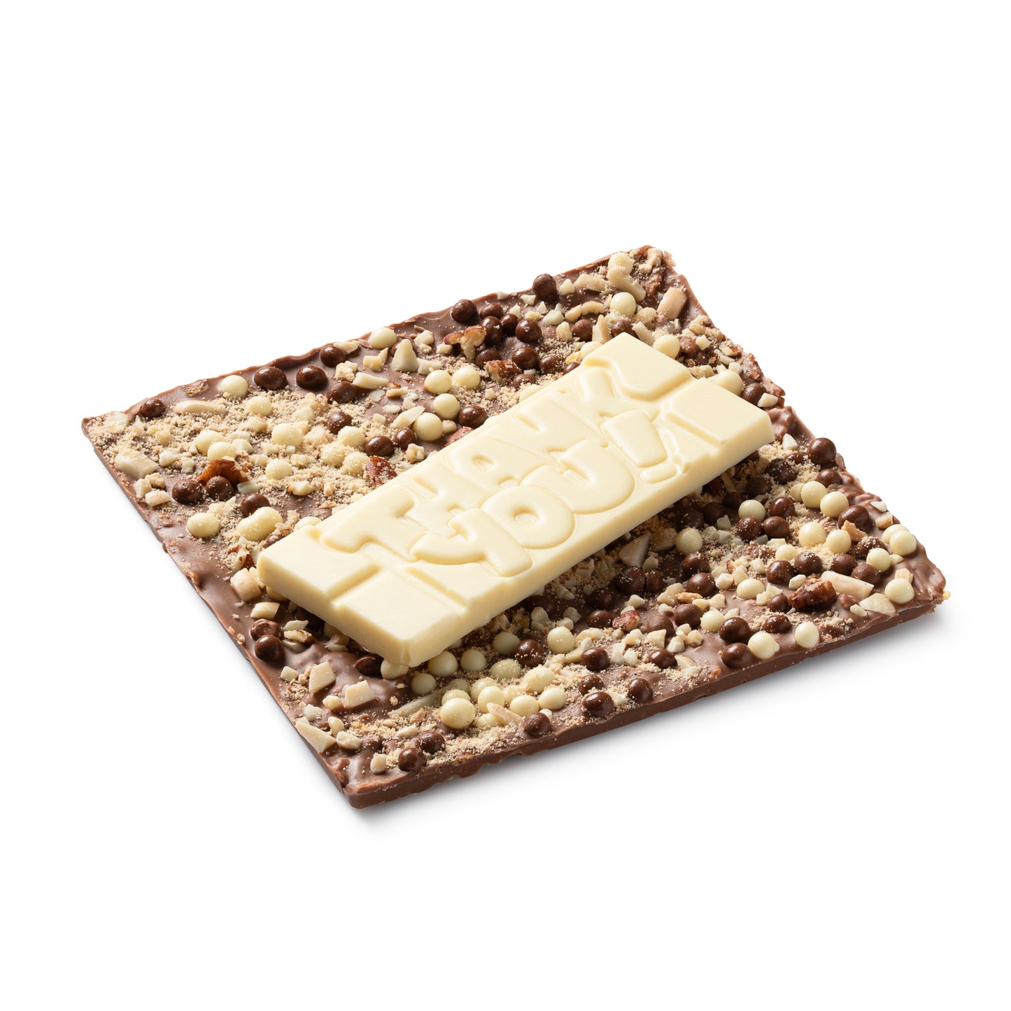 Gourmet Dairy Nut Bark with Message Bar - Thank You