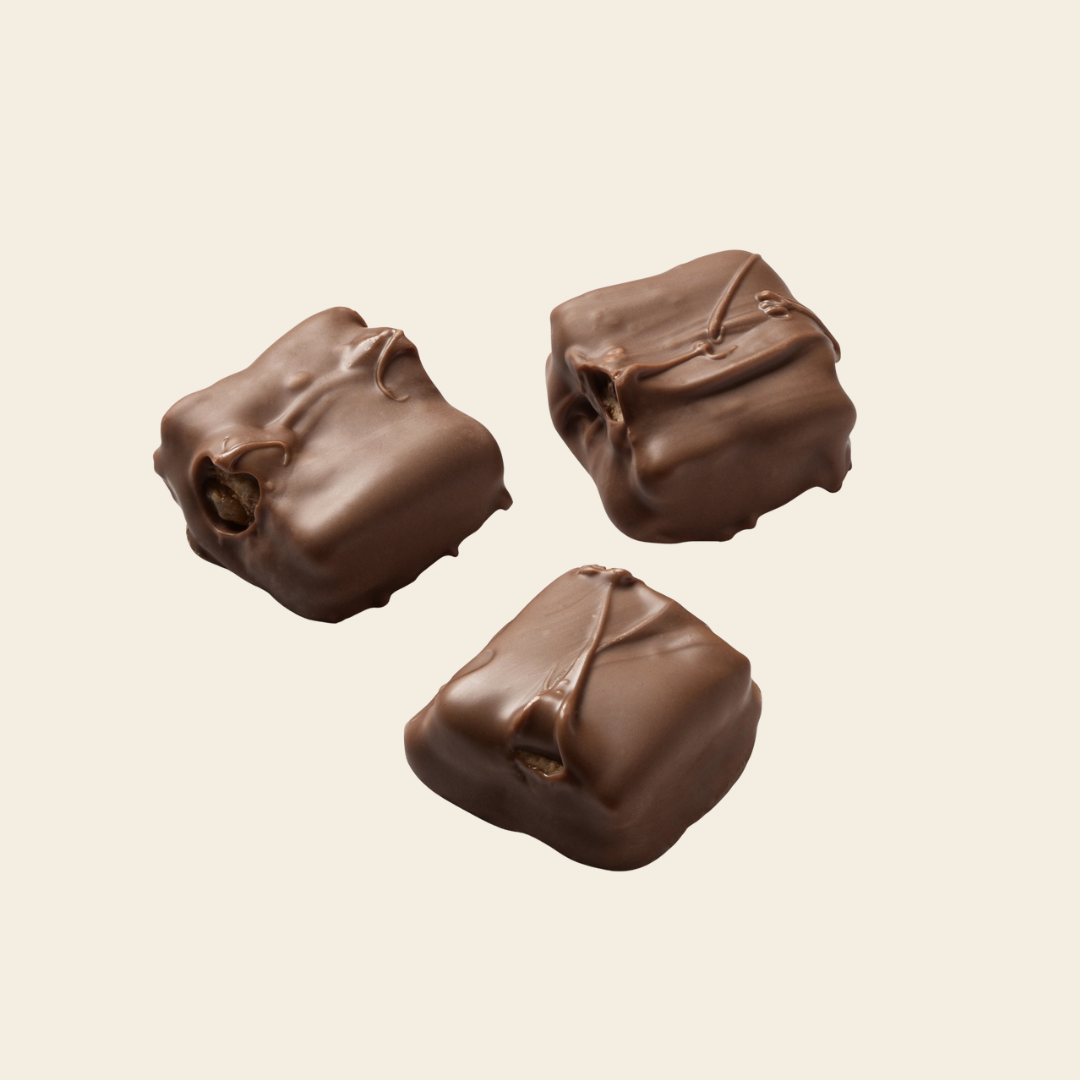 Mini Kosher Chocolate grapham Crackers filled carmel