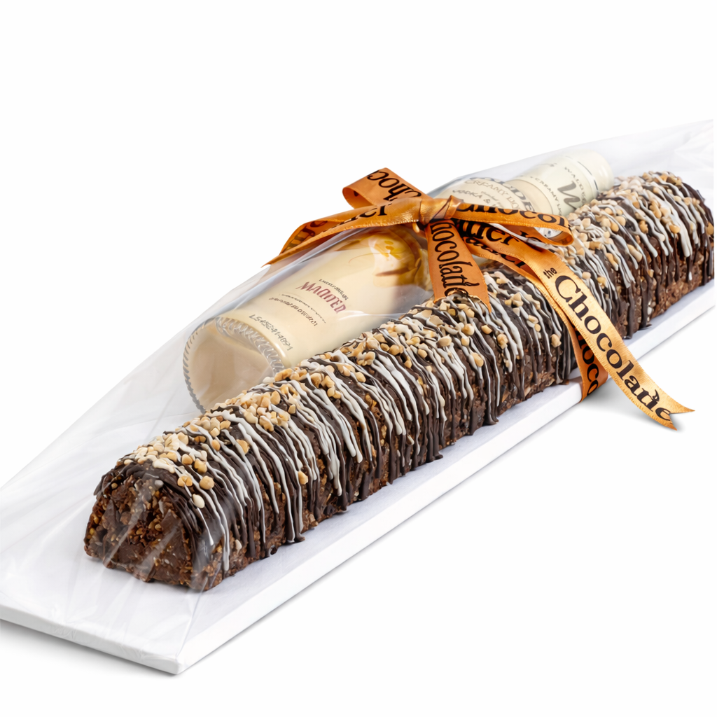 Decadent Chocolate Log  with Walders - Peanut Butter