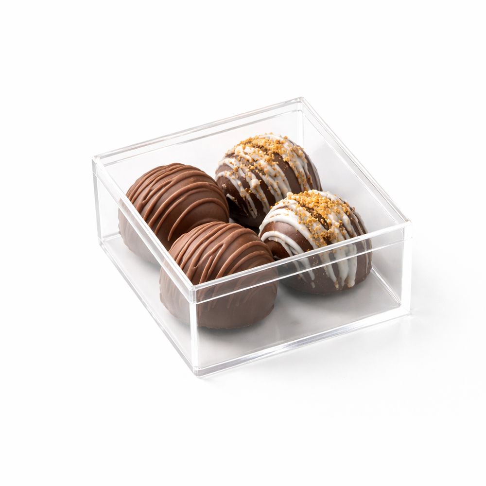 Lucite Stack Exquisite Chocolate Confections