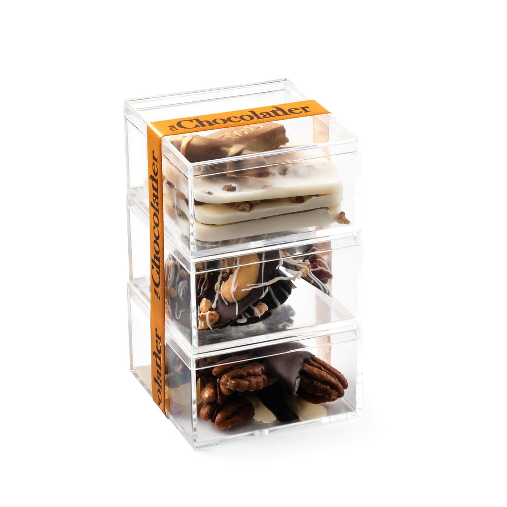 Lucite Stack Exquisite Chocolate Confections
