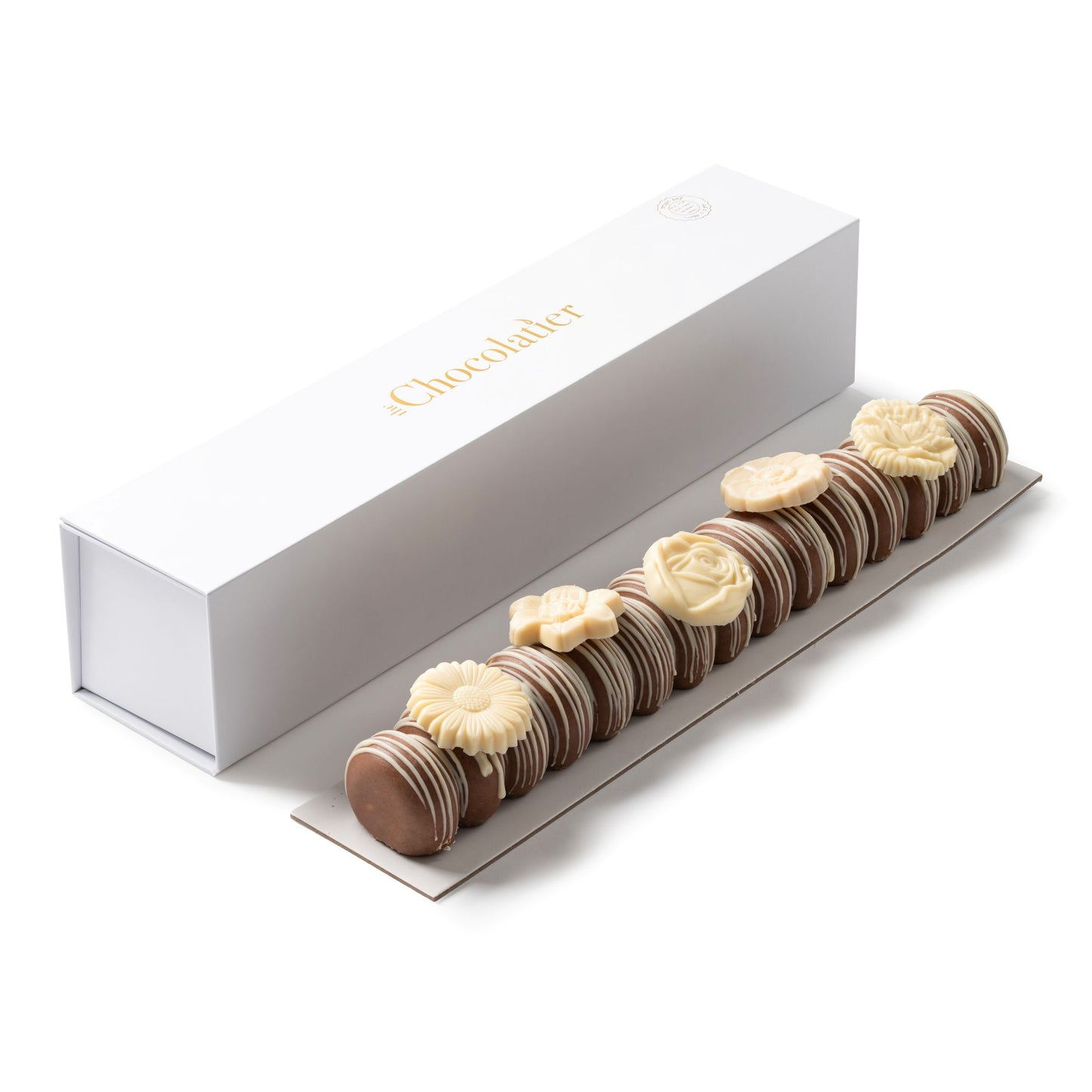 Dairy Chocolate Floral Praline log