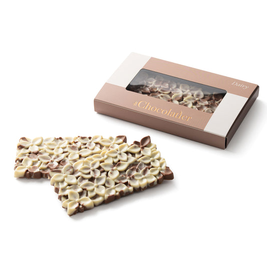 Artisan Kosher Dairy Chocolate Flower Praline Bar
